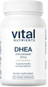 Vital Nutrients DHEA 25mg | Vegan Micronized Supplement for Women & Men | 60 Capsules, Supports Hormone Balance