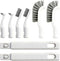 Kuaquetto Small Scrub Brush, Hard Bristle Crevice Cleaning Brush Set with 6Pcs Brush