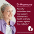 BESTVITE D-Mannose 500mg, 240 Vegetarian Capsules - No Stearates, Fillers, Vegan, Non-GMO, Gluten Free