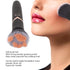 Powered Electric Makeup Brush - 10 Gears Vibration Loose Powder Brush for Blending and Contouring, Black