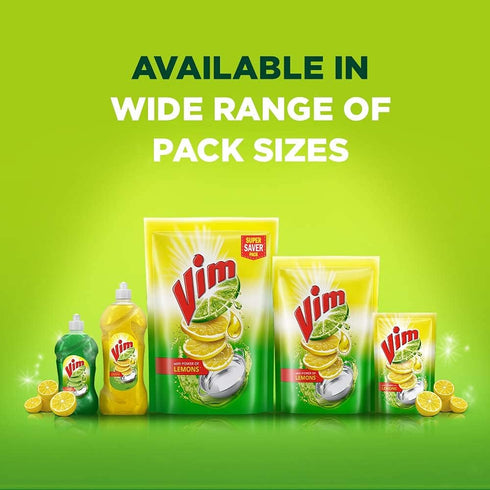 Vim Dishwash Gel, Lemon, 500 ml