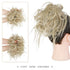 HMD Tousled Updo Messy Bun Hair Piece - Synthetic Hair Extensions with Elastic Rubber Band for Women (18t613#)
