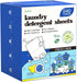 Laundry Detergent Sheets, Fresh Linen Scent (240 Loads) - Eco Friendly, Plant-Based, Hypoallergenic Strips