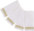 200 Disposable Hand Towels, Soft Absorbent Linen Feel Paper Hand Towels, Decorative Bathroom Napkins for Events (White
