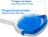 Tongue Brush and Scraper - 4 Pack Tongue Cleaner Helps Fight Bad Breath (Blue, Green, Orange, Red)