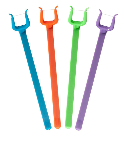 The Harp Orthodontic Reusable Flosser, 4 Pack Multipack