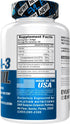 Evlution Nutrition Triple Strength Omega 3 Fish Oil - Burpless EPA DHA Supplement in Easy to Swallow Citrus Softgels -