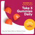 Gummy 50 3 CoQ10, D3, B12, B6, 90 Count (30 SmartyPants Multivitamin for Women and Over, Omega (DHA/EPA), Methylfolate