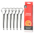 6 Pack Tongue Scraper for Adults, 100% Stainless Steel, Easy to Use Tongue Cleaner for Oral Hygiene