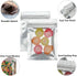 100 Pack Resealable Mylar Bags, 4 x 6 Inch Flat Zip Lock Bags for Food Storage Packaging
