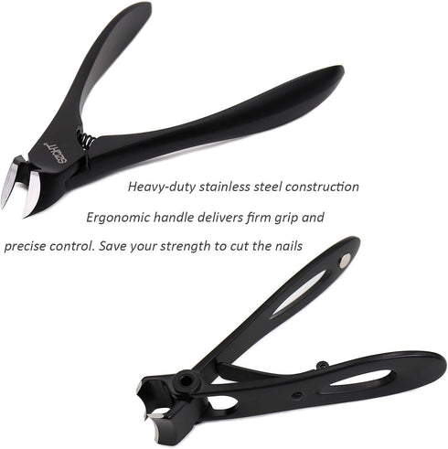 SZQHT Podiatrist Toenail Clippers Set, Professional Heavy-Duty Nail Clippers for Thick & Ingrown Nails