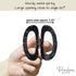 Parcelona Set of 2 Small French Flat Tube Celluloid Clips, Non-Slip Grip Hair Accessories