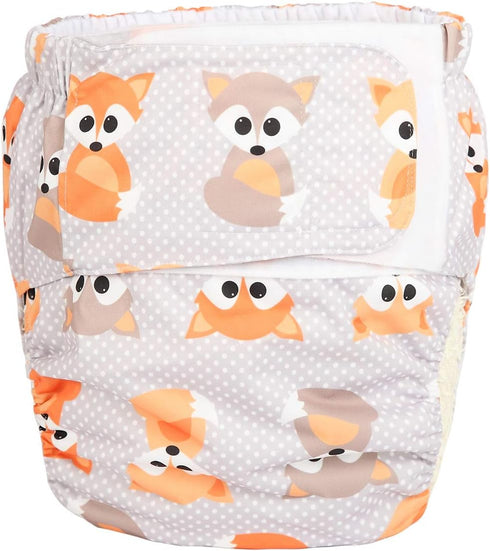 Sigzagor Adult Cloth Diaper Nappy Reusable Washable for Disability Hook and Loop (Baby