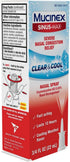 Mucinex Nasal Decongestant Spray, Sinus-Max Severe Nasal Congestion Relief, 0.75 Fl Oz (Pack of 4) - Fast Acting,