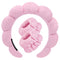 Spa Headbands for Washing Face, Makeup Skincare Wristband Set, Soft Terry Towel Cloth Hairband for Women (Pink).
