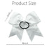 Hipcheer 12PCS Large Cheer Hair Bows for Girls, Hand-made 8" Rhinestones Grosgrain Ribbon Hair Accessories
