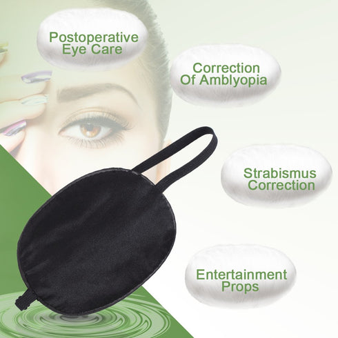 Pure Silk Eye Patch for Adults, Amblyopia Obscure Astigmatism Training Correction