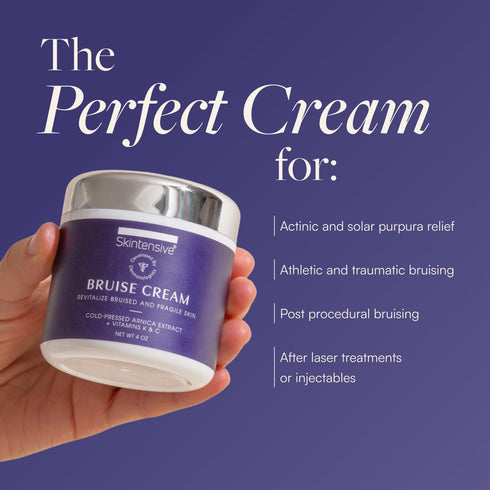 SKINTENSIVE Arnica Bruise Cream for Thin Skin, Moisturizing, Vitamin K C and E, 4 Oz