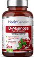 D-Mannose Pure Powder, 2000 mg, 3 oz, Supports Urinary Bladder Tract Health