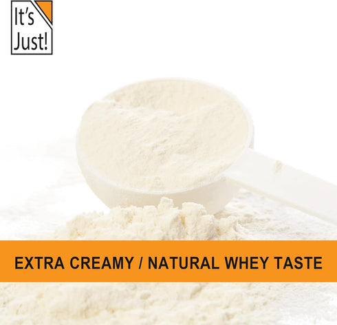 It's Just! Whey Protein Concentrate, Ultra Premium Grass-Fed, Unflavored (1.25 Pound)
