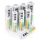 EBL AA Rechargeable Batteries 2800mAh (4 Pack) and AAA 1100mAh (4 Pack), 1.2V Ni-Mh Combo