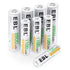 EBL AA Rechargeable Batteries 2800mAh (4 Pack) and AAA 1100mAh (4 Pack), 1.2V Ni-Mh Combo