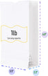 Mr Miracle Paper Bags Pack of 100 (White, 1LB) by Mr Miracle