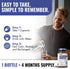 Magnesium Complex Supplement, 4 Month Supply of 500mg 5-in-1 Bisglycinate, Oxide, Taurate, Aspartate, Citrate for Calm,