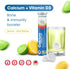 nutrazul Calcium + Vitamin D3 Effervescent Tablets-Lemon-Lime (Pack of 3 X 20) | 60 Days Supply | Gluten Free, Sugar Free, Lactose Free & Preservative Free