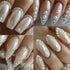 Multi Sizes Round and Half Round Pearls 3D Nail Charms, White Flatback Pearls for Women Girls Nail Jewelry