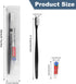 Disposable Toothbrushes with Toothpaste Pack of 50, Black Individually Wrapped Travel Toothbrush Kit for Homeless