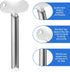 Mabor 4Pcs Toothpaste Tube Squeezer Tool, Manual Stainless Steel Metal Toothpaste Key Squeezer Roller Tube Wringer