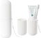 Toothbrush Travel Case, Portable Plastic Container for Traveling, Toothbrush Holders (White)