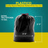 Plastico Extra Tall Kitchen Trash Bags, 18 Gallon, Black, 36 Garbage Bags, Extra Strong, Easy Drawstrings, Unscented