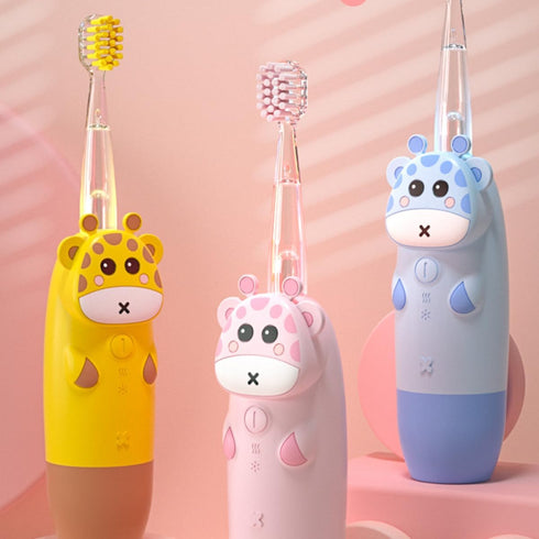 Set 2 PartyKindom s Electric Toothbrush with Heads, USB Rechargeable Toothbrush, Suitable and Preschoolers