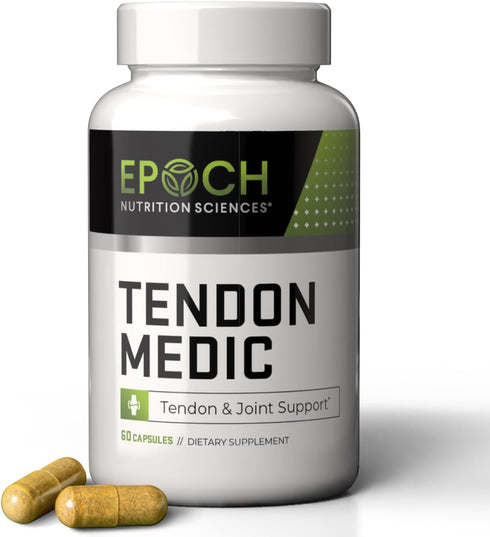 Tendon Medic Joint & Tendon Support Supplement - Natural Non-GMO Capsules for Mobility & Flexibility - 60 Caps