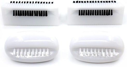 U/B Nail Hard Brush,Hand Hard Brush 4 PCS Fingernail Brush Cleaner Scrubbing Kit for Toes and Nails Hand Fingernail Brush for Personal Care Double-Sided Cleaning Scrub Brush for Hands and Nails