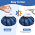 NEWGO Ice Pack Small Ice Bag for Injury, Reusable Fillable Bag for Pain Relief, 6 Inch