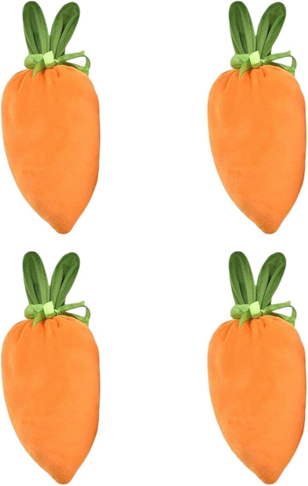 predolo Set of 4 Easter Carrot for Gifts and Treats, with Bunny Ears