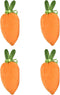 predolo Set of 4 Easter Carrot for Gifts and Treats, with Bunny Ears
