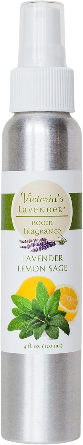 Victoria's Lavender Room Spray, All-Natural Home Atmosphere Spray, Essential Oil Concentrated, 4 oz