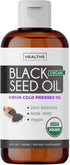 USDA Organic Black Cumin Seed Oil 8 fl oz - Premium Cold-Pressed Nigella Sativa, Antioxidant Supplement, Vegan,
