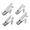 QLL 4 Pcs Nail Clippers for Fingernails and Toenails - Sharp Stainless Steel Clipper with Swing Out Nail Cleaner/File