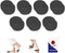 Ball of Foot Cushions - 7 Pairs Black Metatarsal Pads for Pain Relief, Invisible Socks for Women and Men