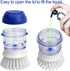 Set, 2 2 CELOX Cleaning Brush Dish Brush with soap Dispenser & Heavy Duty Scrub Brush