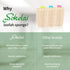 Natural Loofah Sponge, Organic Exfoliating Body Scrubber for Shower and Daily Skin Care