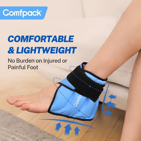 Heel Ice Pack for Plantar Fasciitis Relief, Ankle Foot Ice Pack Wrap for Swelling and Pain Relief