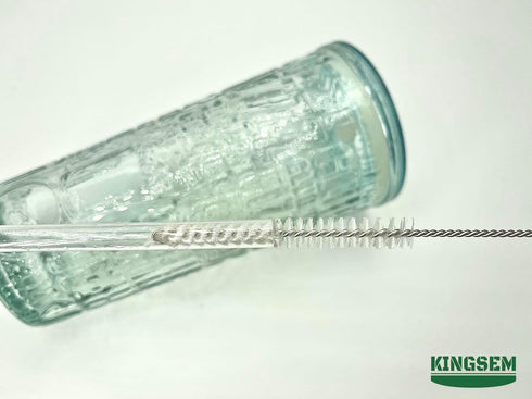 KINGSEM 20PCS 8mm-10.6 inch Straw Cleaner Brush kit, Straw Brush of for Water Bottle Sippy Cup with Straw, Glass