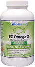 EZ Omega-3 Atlantic Menhaden Fish Oil Supplement 2000 mg, Burpless, EPA+ DHA + DPA, 180 Softgels Made in USA