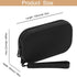 Portable Silicone Makeup Bag for Women, Small Travel Waterproof Cosmetic Bag with Zipper Closure (Black)